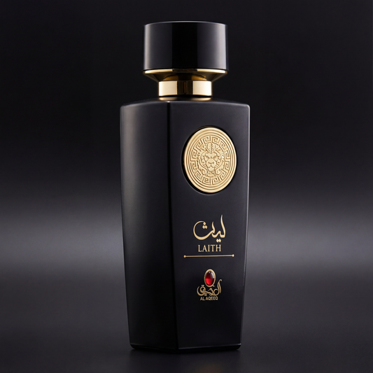 عطر ليث من العقيق ماء عطر 100 مل زجاجة سوداء