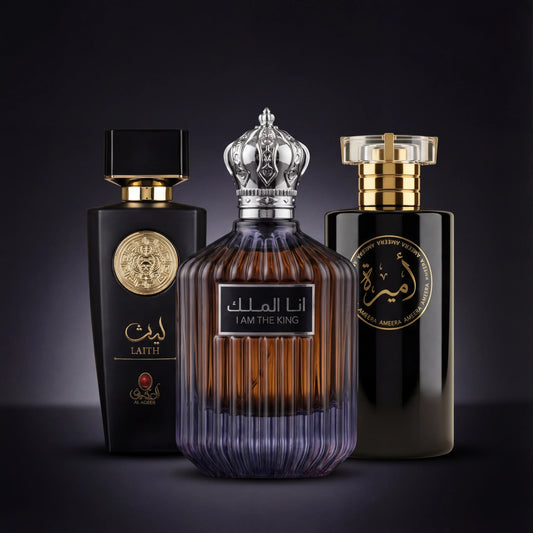 مجموعة عطور فاخرة (أنا الملك + ليث + أميرة) 3 × 100 مل